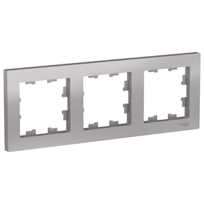 Рамка 3м универс. алюминий SE AtlasDesign ATN000303