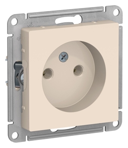 Роз. 1м б/з 16А мех. бежевый SE AtlasDesign ATN000241