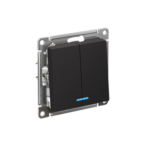 Выкл. 2кл свет мех. карбон SE AtlasDesign ATN001053