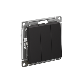 Выкл. 3кл мех. карбон SE AtlasDesign ATN001031