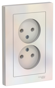 Роз. 2м б/з 16А в сборе жемчуг SE AtlasDesign ATN000420