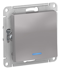 Выкл. 1кл свет мех. алюминий SE AtlasDesign ATN000313