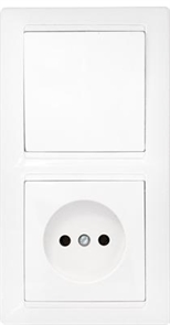 Блок СУ (1кл.+роз.)  бел. Стиль  В-РЦ-685 белый