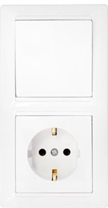 Блок СУ (1кл.+роз.з/к) бел. Стиль  В-РЦ-691 белый