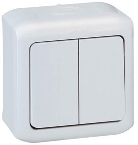 Выкл. 2кл о/у сер. LR Quteo IP44 782332