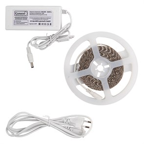 Готовый комплект 5м с адаптером GLS-2835-120-9.6-12-IP20-PRO-3-5-KIT General... 501022