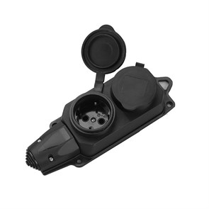 Колодка 2гн с/з каучук 16А IP44 General... 470027