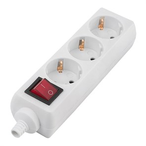 Колодка 3гн с/з 16А с выкл. IP20 General 470022