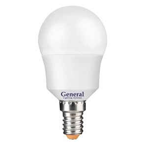 Лампа LED 15W E14 2700 шар General 661104