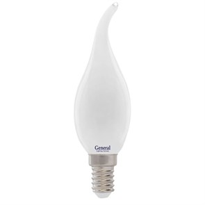 Лампа LED FL 8W M E14 6500 свеча на ветру филам. матов. General... 655300