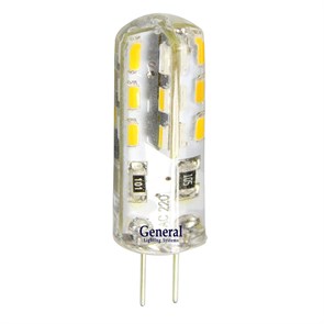 Лампа LED GLDEN 3W G4 4500 220V (10*36) силикон General 651300