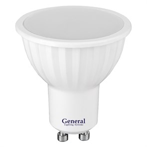 Лампа MR16 7W 230V GU10 4000K GENERAL 661171