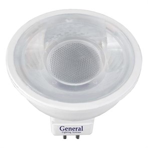 Лампа MR16 7W 230V GU5.3 4500K диффузор General... 643500