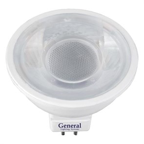 Лампа MR16 8W 230V GU5.3 6500К диффузор General... 636300