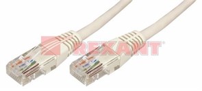 Патч-корд UTP 5e кат. литой 15м REXANT 18-1010 18-1010