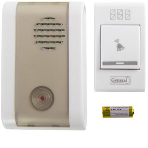 Звонок беспроводной GDB-220V-001  от сети ( 24/144) 800651 General 800651