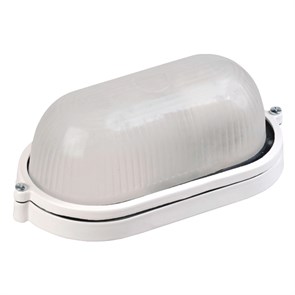 Светильник GCF-O-E27-60-IP65 (НБП/НПП 1401) овал белый без реш.437725(10) General 437725