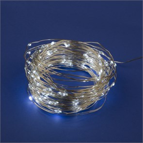 ULD-S1000-100-SCB-3AA WHITE IP20 DEW Гирлянда светодиодная на батарейках 3AA не в-к. Роса. 10м. 100  UL-00007186