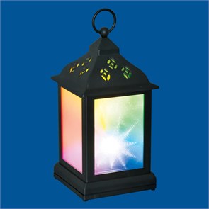 ULD-L1122-010-DTB-RGB-3D BLACK Фонарь со светодиодной гирляндой внутри. на батарейке в комплект не в UL-00002311