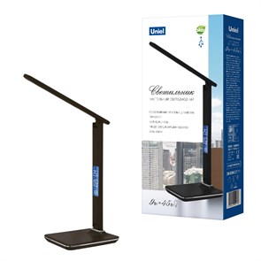 Настольная светодиодная лампа Uniel Brown/LED/450Lm/3000-6000K/Dimmer/USB TLD-551 UL-00003335 UL-00003335