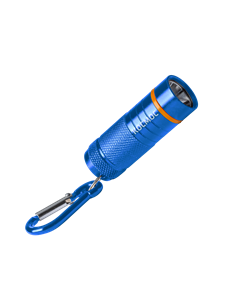 Фонарь брелок 1ВтLED/4xLR44 в комп/кор анодированный алюм/карабин КОСМОС KOC205B