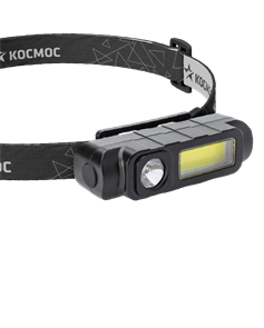 Фонарь налобный аккум/1ВтLED+3ВтCOBLED/Li-ion 18650 800mAh/ABS-пластик/USB-шнур КОСМОС KOC510Lit KOC510Lit