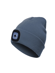 Шапка с фонарем серая КОСМОС KOCHat_grey