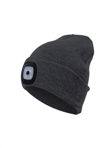 Шапка с фонарем черная КОСМОС KOCHat_black
