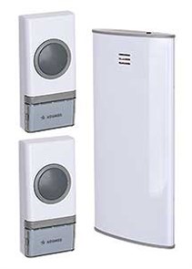Звонок беспров. AG307С2 (1зв+2кноп) Космос KOC_AG307C2