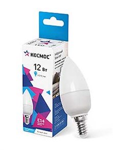 Лампа LED 12W E14 4500 свеча Космос LkecLED12wCNE1445