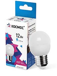 Лампа LED 12W E27 4500 шар Космос LkeLED12wGL45E2745
