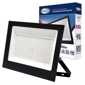 Прожектор LED 100W 6500K IP65 плоский чер IONICH 1479 1479