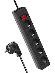 Сет.фильтр КОСМОС 5гн 3м ПВС 3х0,75 чер FKsm3m-5g(B)