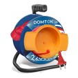 Удлинитель сил. на катушке "DOMTOK" с 1 выносн. роз., ПВС 2*1, 2,2кВт, б/з 20м 2427