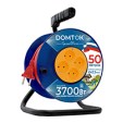 Удлинитель сил. на катушке "DOMTOK" 4гн., ПВС 2*2,5, 3,7кВт, б/з 50м 2510