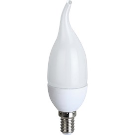 LED 8,0W E14 4000K свеча на ветру композит (129x37) Ecola C4YV80ELC
