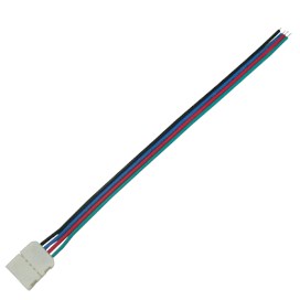 Коннектор 4-х конт. 10mm RGB с пров. 15см (уп.3шт) Ecola SC41C1ESB
