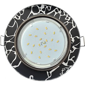 Свет-к GX53 H4 5310 стекло черный хром Glass38х126 Ecola... FB53RNECH