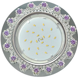 Свет-к GX53 H4 5360 Glass cтекло амет хром 52X120 Ecola... FP53RNECB