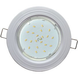 Свет-к GX53 H4 встр. бел. "2 круга" Ecola (43*115) /FW31H4ECB... FW31H4ECB