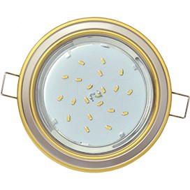 Свет-к GX53 H4 встр. зол.-жем.-зол. Ecola (38*106)... FY53H4ECB