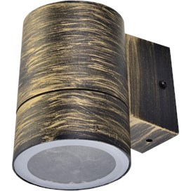 Свет-к фасад. металл. чернен. бронза  GX53 8003A IP65 Ecola  (114х140х90)... FN53C1ECH