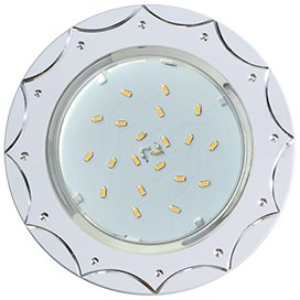 Свет-к встраив. без рефл. Звезда Белый/Алюм 20x110 (к+)  GX53 H4 DL5384 FW5384ECB Ecola  FW5384ECB