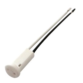 Патрон керамический G4 круглый торцевой с проводами 2*8cm (1 из уп. по  50) Ecola AB04LWEAY AB04LWEAY
