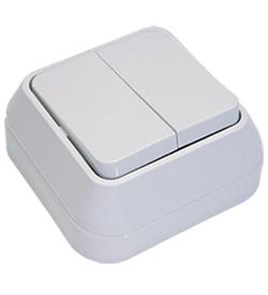 Выкл. 2кл бел. о/п Makel 45103