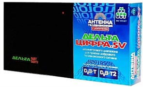 Антенна "Дельта ЦИФРА.5V", черная  [40] 251-555 251-555