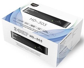 Тюнер для цифрового TV HD-505 пластик, Эфир (DVB-T2) [1/40] 258-505 258-505