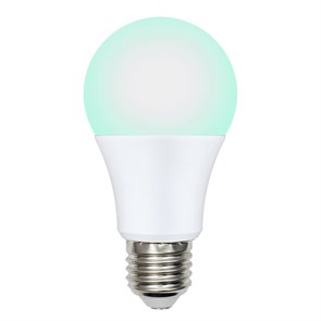 LED-A60-9W/SCBG/E27/FR/DIM IP65 PLO65WH лампа зел дим для бройлер Uniel ul-00003190