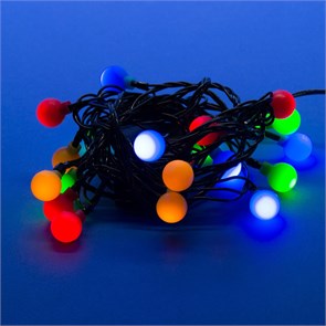 Гир. 20LED IP20 2,8м  "Шарики" RGB пров.зел. 11093... 11093