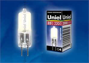 JC 220 35W G4 галог. капсула CL Uniel 02585 02585